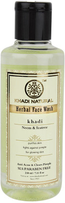

Khadi Natural AYURVEDIC NEEM & TEATREE FACE WASH SLS & PARABEN FREE Face Wash(210 ml)