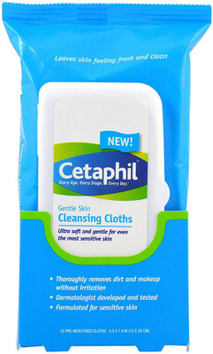 

Cetaphil Gentle Skin Cleansing Cloths 25 Count(Pack of 25)
