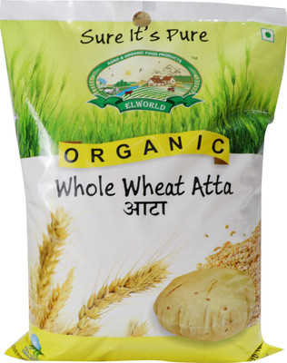 ELWORLD Organic Whole Sharbati Wheat Flour Atta(5 kg)