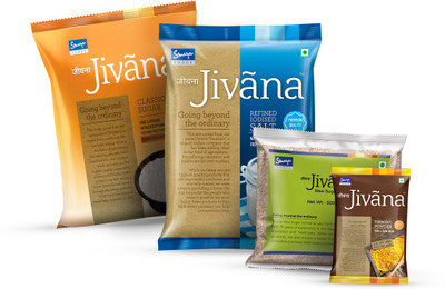 

jivana Classic sugar, iodized salt raw sugar and turmeric Combo