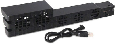 

Microware 5-Fan External Super Turbo USB Cooling Fan Gaming Accessory Kit(Black, For PS4)