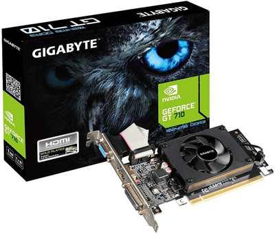 

Gigabyte NVIDIA 710 1 GB GDDR3 Graphics Card(Black/Gray)