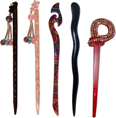 

SAJANA Combo of Multi Color Juda Sticks Bun Stick(Multicolor)