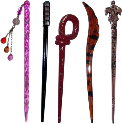 

DEEPOO Combo of Multi Color Juda Sticks Bun Stick(Multicolor)