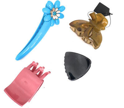 

Preet Art Jewellery Korean Plastic Butterfly 4 Pis Hair Clip(Blue, Black, Pink, Green)