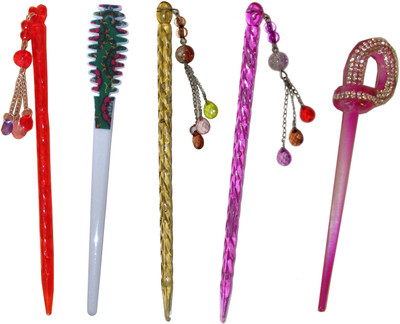 

TRIPO Combo of Multi Color Juda Sticks Bun Stick(Multicolor)
