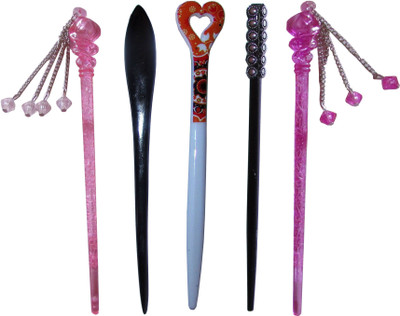 

SAJANA Combo of Multi Color Juda Sticks Bun Stick(Multicolor)