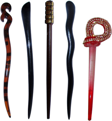 

HARI Combo of Multi Color Juda Sticks Bun Stick(Multicolor)