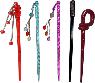 

TOOMY Combo of Multi Color Juda Sticks Bun Stick(Multicolor)