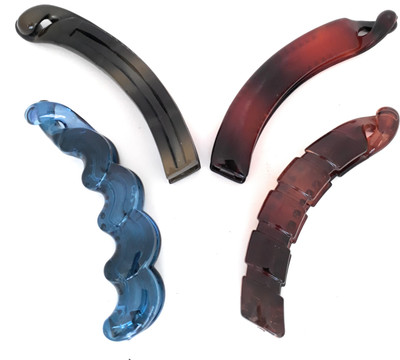 

Preet Art Jewellery Korean Plastic 4 Pis Banana Clip(Brown, Blue, Green)
