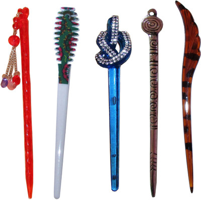 

TRIPO Combo of Multi Color Juda Sticks Bun Stick(Multicolor)