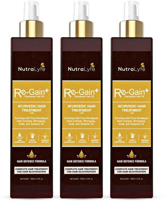 

Nutralyfe Re-Gain Ayurvedic Hair Growth & Damage Treatment with Bhringraj, Ashwgandha & Brahmi Extract Hair Oil(300 ml)
