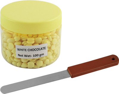 

Ear Lobe & Accessories White Chocolate Flavored Depilatory Pearl Hair Removal Hot Wax Beans (100 gms) with Plastic Wax Knife Wax(100 g)