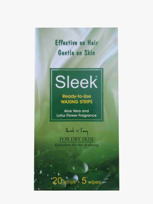 

SLEEK WAXING STRIPS with ALOEVERA Strips(20 Strips, Set of 10)