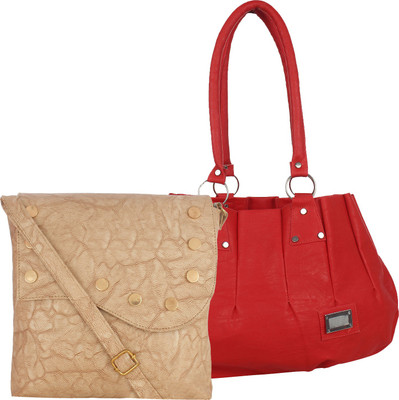 

Element Cart Sling Bag(Beige, Red)