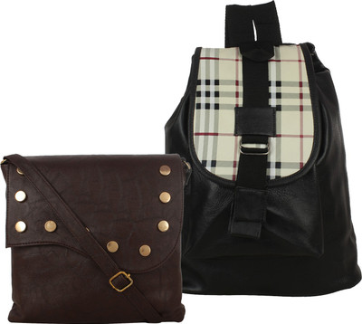 

Fillin Cart Sling Bag(Brown, Black), Black;brown