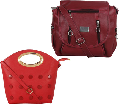 

Fillin Cart Sling Bag(Red, Maroon), Maroon;red