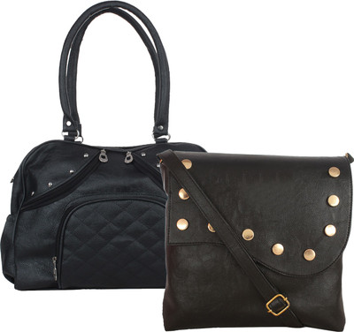 

Fillin Cart Women Casual, Evening/Party Black PU Sling Bag