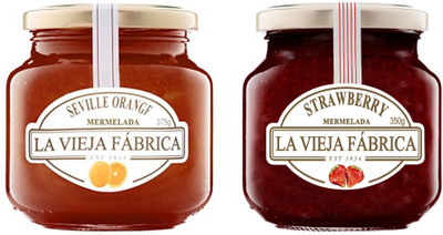 

La Vieja Fabrica Strawberry Jam 350g and Orange Jam 375g (Combo Pack) 725 g(Pack of 2)