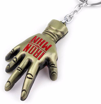 

Manishiwani Marvel Comics The Avengers Superhero Iron Man Hand Key Chain (Gold) Key Chain