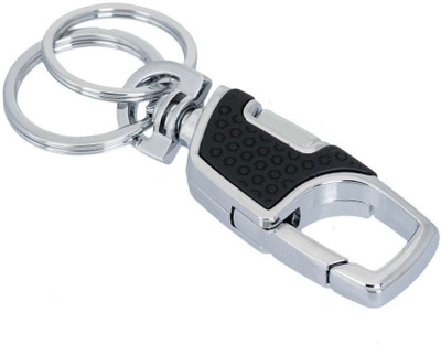 

Manishiwani Metal Double ring hook key chain for Men Key Chain