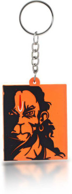 

OMAYA Three Shades Angry Hanuman Ji Keychain for Devotees Key Chain Key Chain