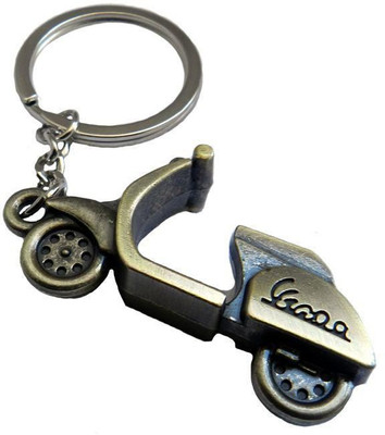 

Manishiwani Vespa Glossy Scooter Metal Keychain Key Chain