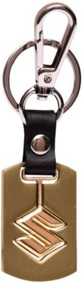 

Manishiwani Style Suzuki Golden Metal Swinging Logo Locking Locking Key Chain (Gold) Key Chain
