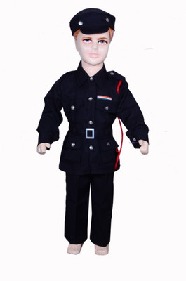 Anmol Dresses AD Black Commando fancy dress for kids| Black Commando costumes| |high quality material|Use for school competitions, Events, Annual Functions. Kids Costume Wear