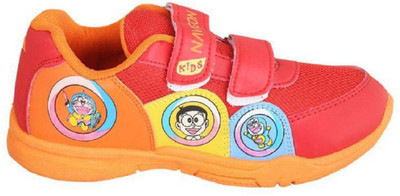 

Navigon Boys & Girls Velcro Running Shoes(Red, Red-orange