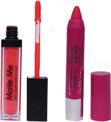 

COLORS QUEEN Matte me & Herbal Matte Lipsticks(Very Pink, Sharbati Pink, 13 ml)
