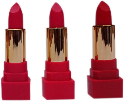

KASCN ORIGINAL HIGH QUALITY ROMANTIC PROFESSIONAL MATTE LIPSTICK BEAUTY COSMETICS FOR WOMEN IS SEXY AND CHARMING FOR ALL SKIN TONE (3 SET)(MULTICOLOR)