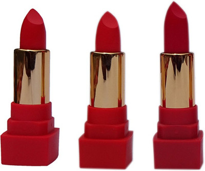 

KASCN ORIGINAL HIGH QUALITY ROMANTIC PROFESSIONAL MATTE LIPSTICK BEAUTY COSMETICS FOR ALL SKIN TONE (3 SET)(MULTICOLOR)