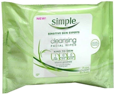 

Simple Cleansing Facial Wipes (25 wipes) Makeup Remover(159 g)