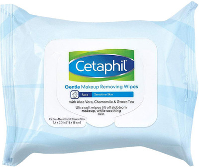 

Cetaphil Gentle Makeup Removing Wipes, 25 Count Makeup Remover(54 g)