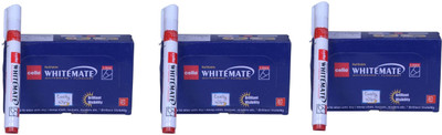 Cello 30,Whitemate Pen(Set of 30, Red)