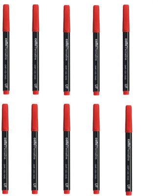 

Cello 10,Permaline CD Marker Pen(Set of 10, Red)