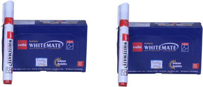 

Cello 20,Whitemate Pen(Set of 20, Red)