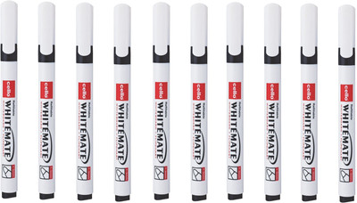 

Cello 10,Whitemate Pen(Set of 10, Black)