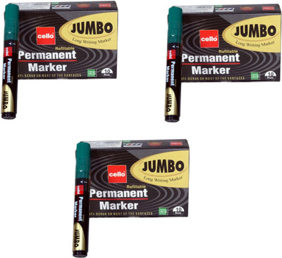 

Cello 30,Permanent Marker (Jumbo)(Set of 30, Green)