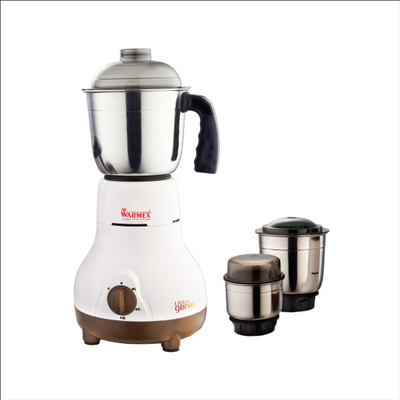 

WARMEX LITTLE GENIE 350 W Mixer Grinder(Ivory & Brown, 3 Jars)