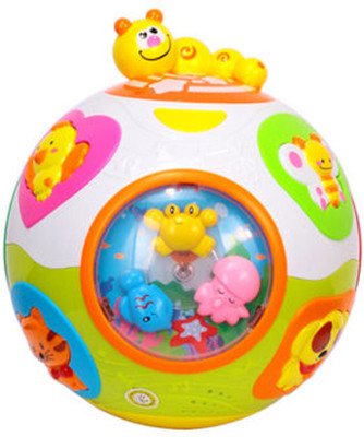 

HALO NATION Catch-Me Activity Ball Fun Educational and Creative toy with Light, Music Omni directional Movement for Toddlers Kids(Multicolor)