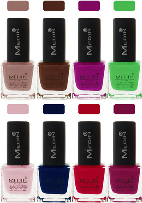 

Medin Nail polish multicolor 4(Pack of 8)