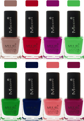 

Medin nail polish multicolor 5(Pack of 8)