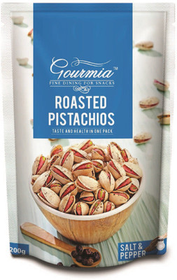 

Gourmia Roasted Salt & Pepper Pistachios(200 g, Pouch)
