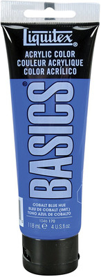 

liquitex BASICS Acrylic Paint 4-oz tube, Cobalt Blue Hue(Set of 1, BASICS Acrylic)