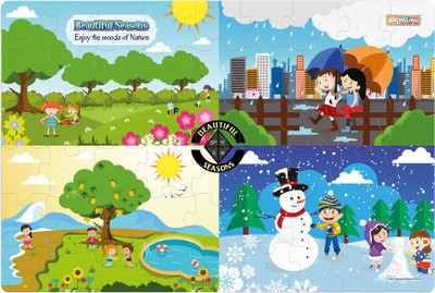 

ZiGYASAW Beautiful Seasons Premium Giant Jigsaw Floor Puzzle Game(54 Pieces)