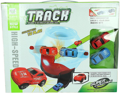 

GoMerryKids Racing Car Toys for Kids Boys Cyclotron Hi Speed Cars Play Set with 2 Cars and Track Super Cyclotron(Multicolor)