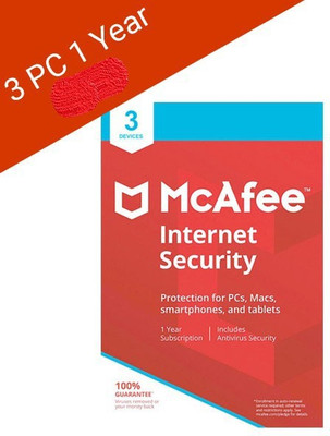 McAfee Internet Security 3 User 1 Year