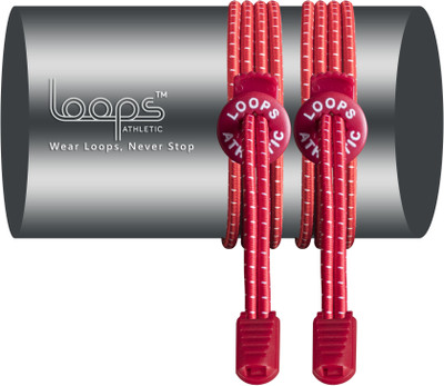 

Loops Athletic No Tie Laces: Elastic Laces with Patented Design to help you Train Insane, For Running, Marathons Mountaineering, Triathlon, Golf, Football, Tennis and other Athletic Activities, For Men, Women, Kids, Senior Citizens, Special needs, 100% Sa